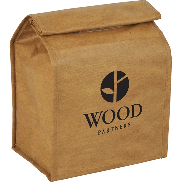 Brown Paper Bag 6-Can Lunch Cooler - Image 5