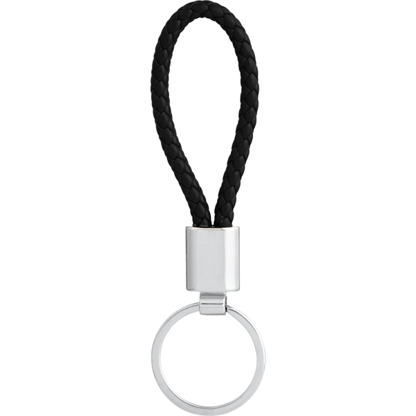 Vegan Leather Twist Key Ring - Image 3