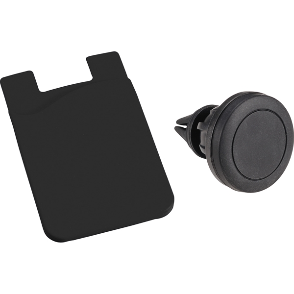 Magnetic Phone Mount w/ Silicone Wallet - Image 3
