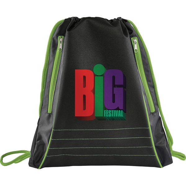 Neon Deluxe Drawstring Bag - Image 1