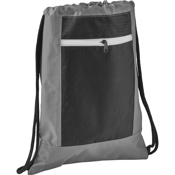 Zippered Ripstop Drawstring Bag - Image 6