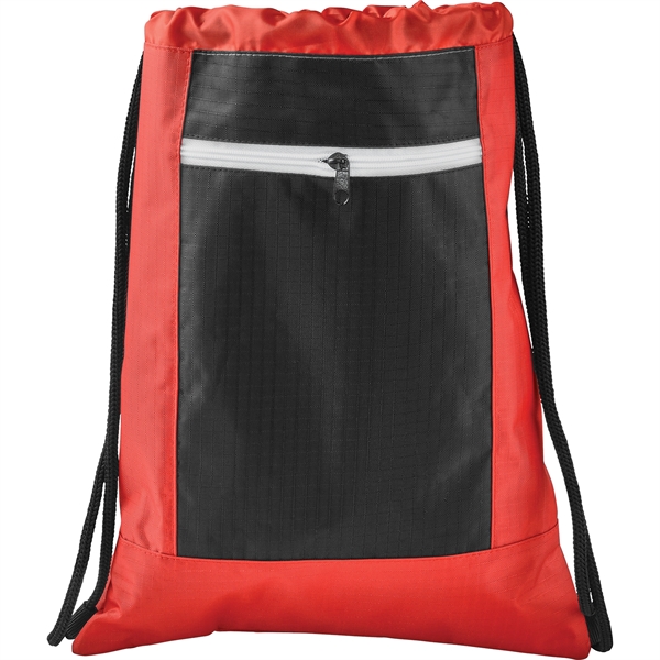 Zippered Ripstop Drawstring Bag - Image 9