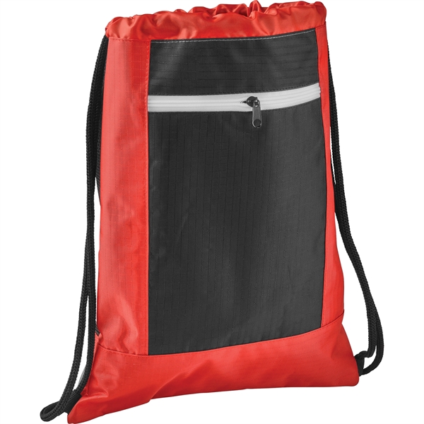 Zippered Ripstop Drawstring Bag - Image 13