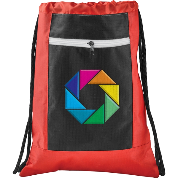 Zippered Ripstop Drawstring Bag - Image 14