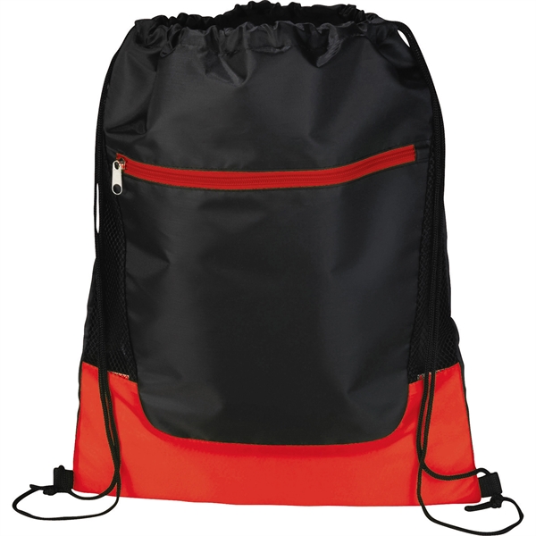 Libra Front Zipper Drawstring Bag - Image 8