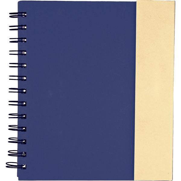 6.5" x 7" Lock-it Spiral Notebook w/Pen - Image 4