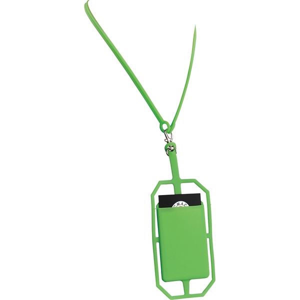 Silicone RFID Card Holder with Lanyard - Image 7