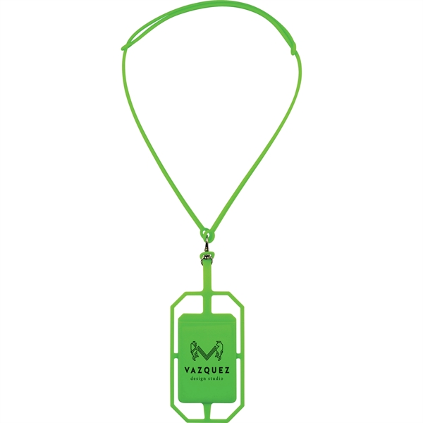 Silicone RFID Card Holder with Lanyard - Image 11