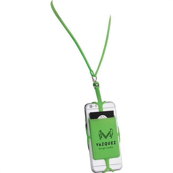 Silicone RFID Card Holder with Lanyard - Image 14