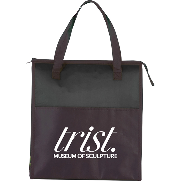 Matte Laminated Insulated Grocery Tote - Image 1