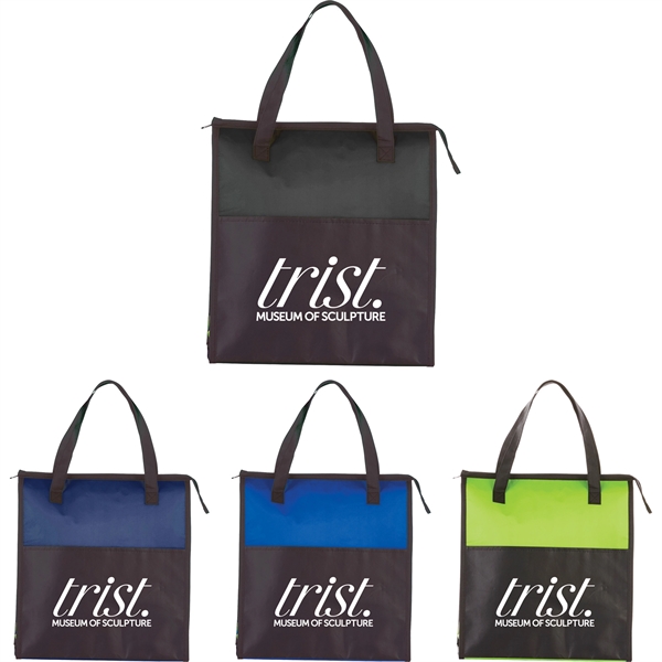 Matte Laminated Insulated Grocery Tote - Image 2