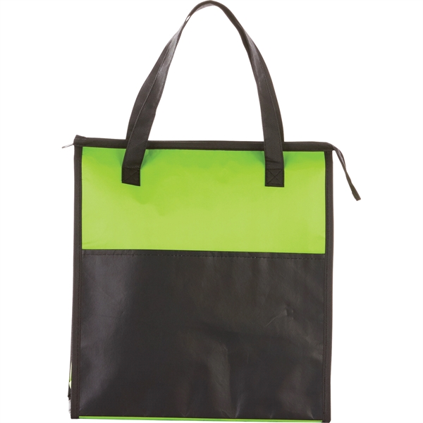 Matte Laminated Insulated Grocery Tote - Image 4
