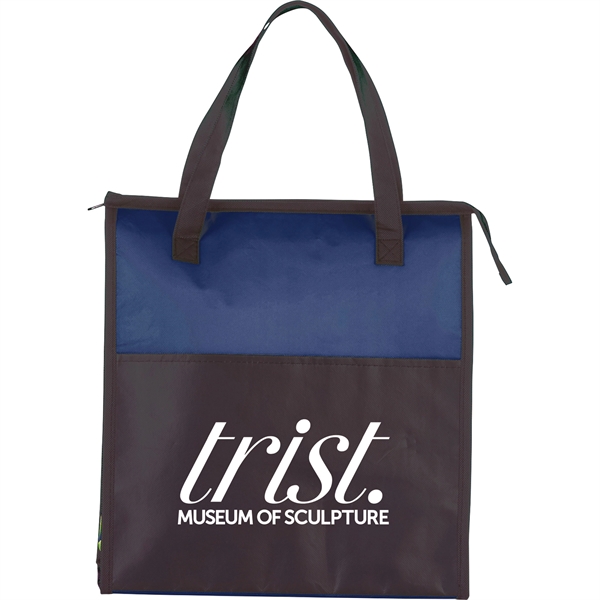 Matte Laminated Insulated Grocery Tote - Image 10