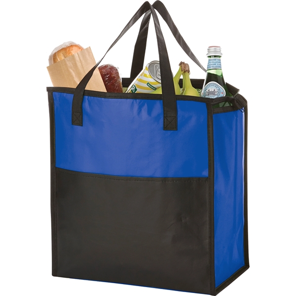 Matte Laminated Insulated Grocery Tote - Image 12