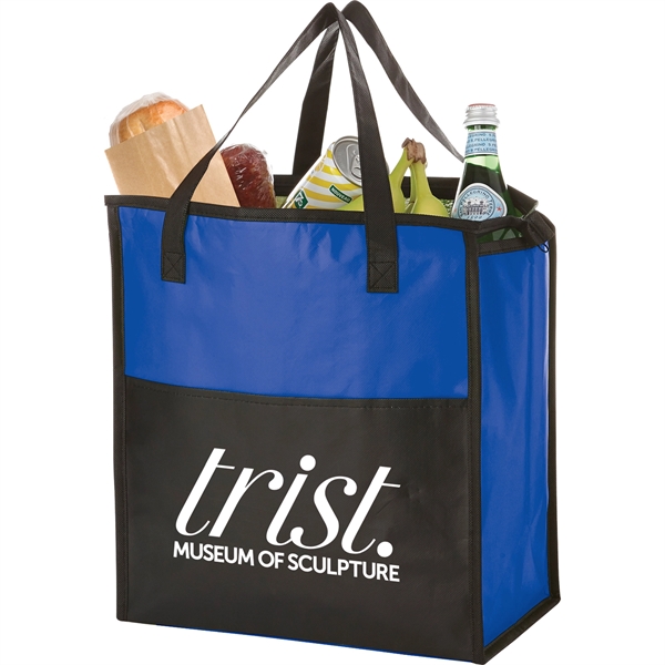 Matte Laminated Insulated Grocery Tote - Image 13
