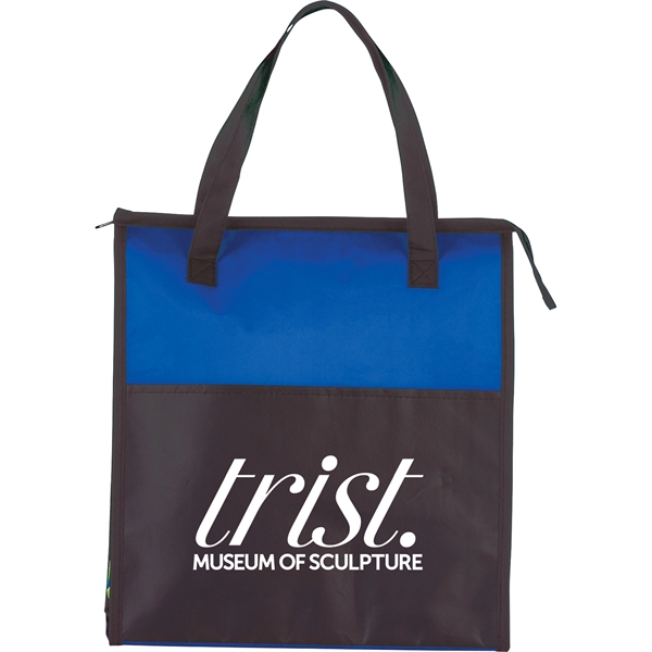 Matte Laminated Insulated Grocery Tote - Image 14
