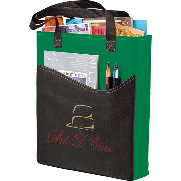 Rivers Pocket Non-Woven Convention Tote - Image 5