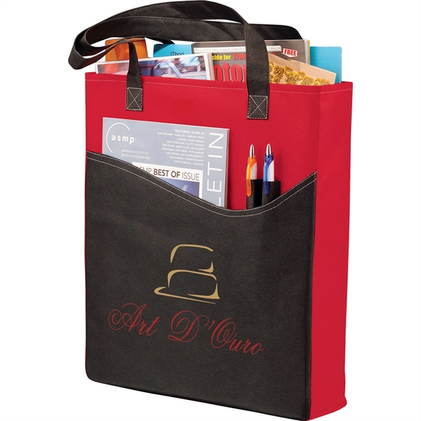 Rivers Pocket Non-Woven Convention Tote - Image 12