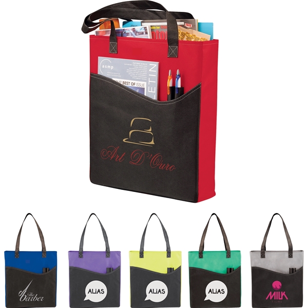 Rivers Pocket Non-Woven Convention Tote - Image 13