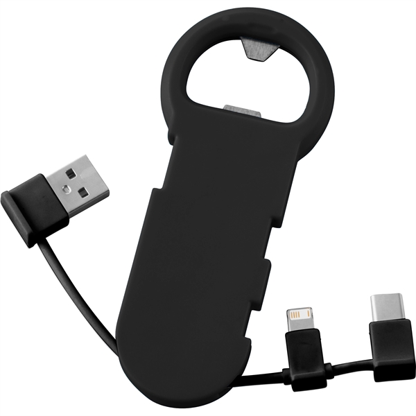 Bottle Opener with 3-in-1 Charging Cable - Image 2