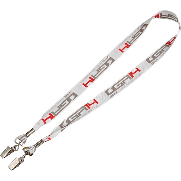 Full Color Double-Ended 1" Lanyard - Image 1