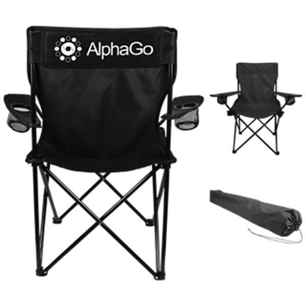 Folding Captains Chair with Carry Bag - Image 2