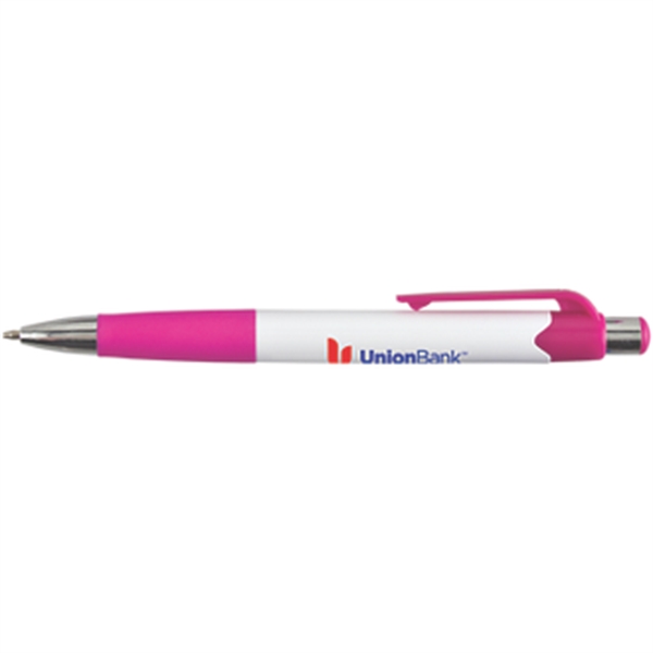 White Pen w/ Colored Gripper  Accents - Image 5