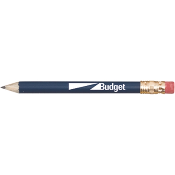 Round Wooden Golf Pencil with Eraser - Image 6