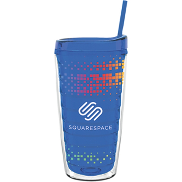 16 oz Made In The USA Tumbler w/ Lid  Straw - Image 4