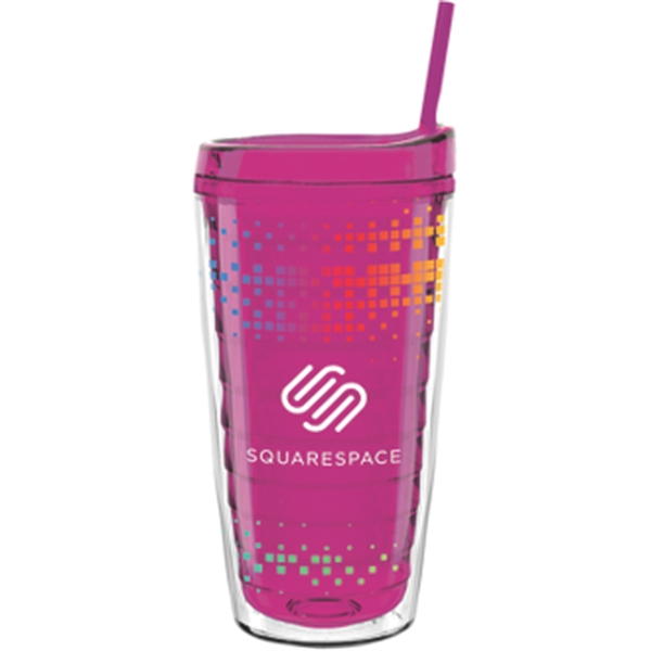 16 oz Made In The USA Tumbler w/ Lid  Straw - Image 8