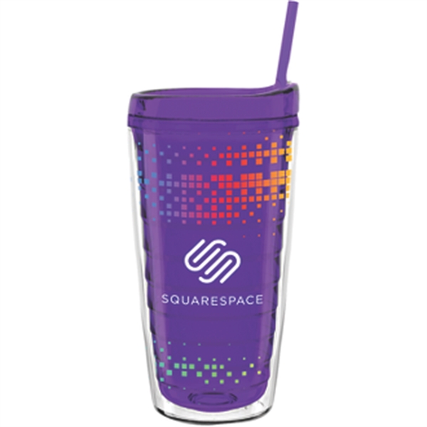 16 oz Made In The USA Tumbler w/ Lid  Straw - Image 9