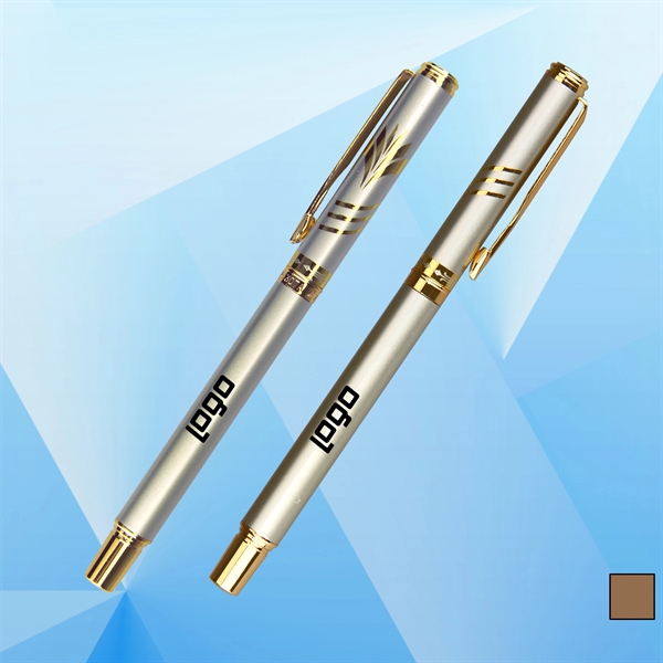 Rollerball Pen w/ Patterned Pen Cap - Image 1