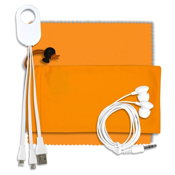 TechTime Mobile Charging Kit w/ Earbuds and Charging Cable - Image 7