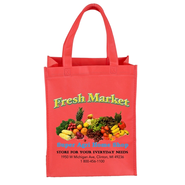 Full View Junior - Large Imprint Grocery Shopping Tote Bag - Image 13