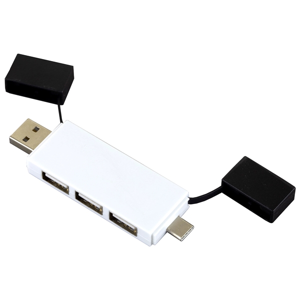 Freedom 2-in-1 3 Port Mini USB Hub with Type A & Type C - Image 20