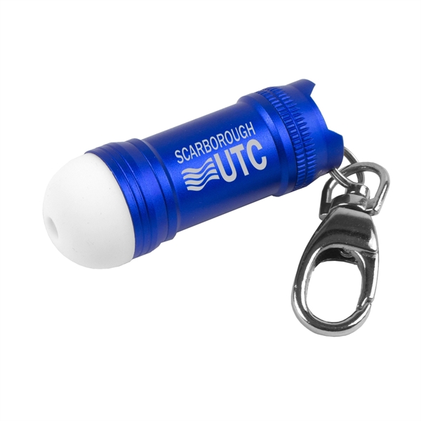 Mini Glowing Bubble Tip LED Aluminum Keychain Keylight - Image 3