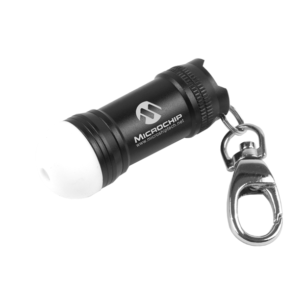 Mini Glowing Bubble Tip LED Aluminum Keychain Keylight - Image 4