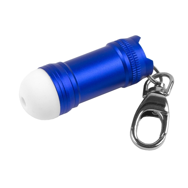 Mini Glowing Bubble Tip LED Aluminum Keychain Keylight - Image 10