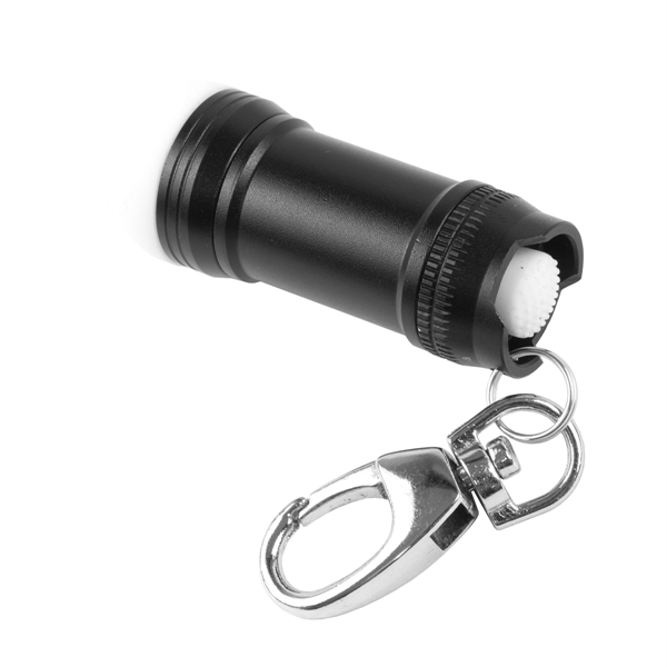 Mini Glowing Bubble Tip LED Aluminum Keychain Keylight - Image 15