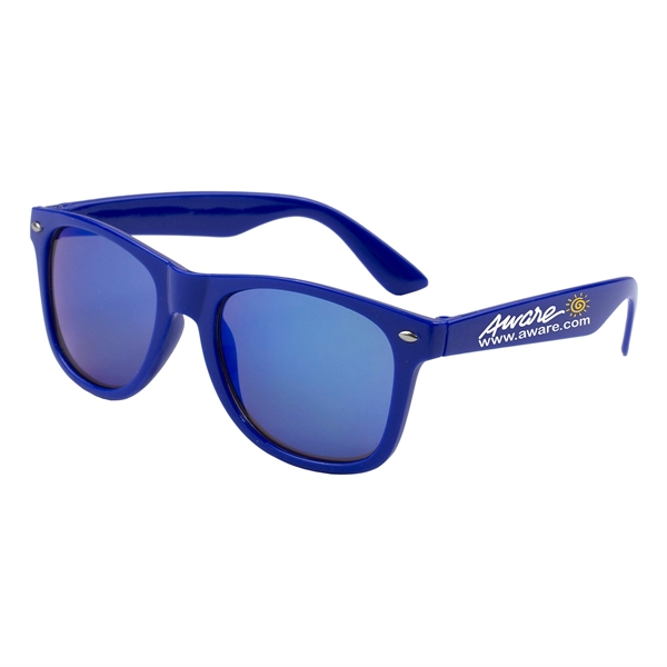 Clairemont Colored Mirror Tinted Sunglasses - Image 3