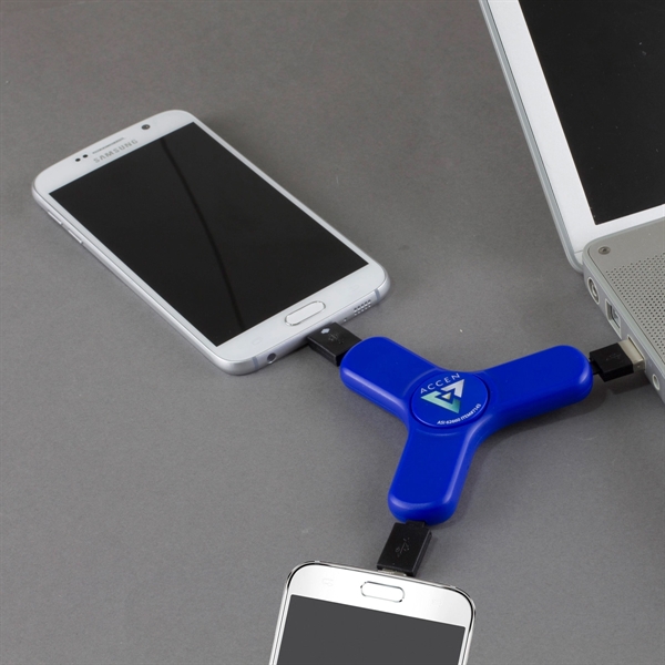 Play & Charge 3-in-1 Cell Phone Charging Cable Spinner - Image 10