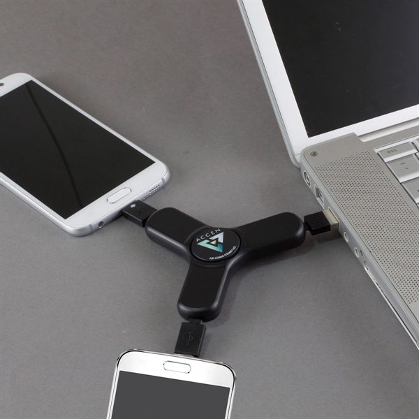 Play & Charge 3-in-1 Cell Phone Charging Cable Spinner - Image 13
