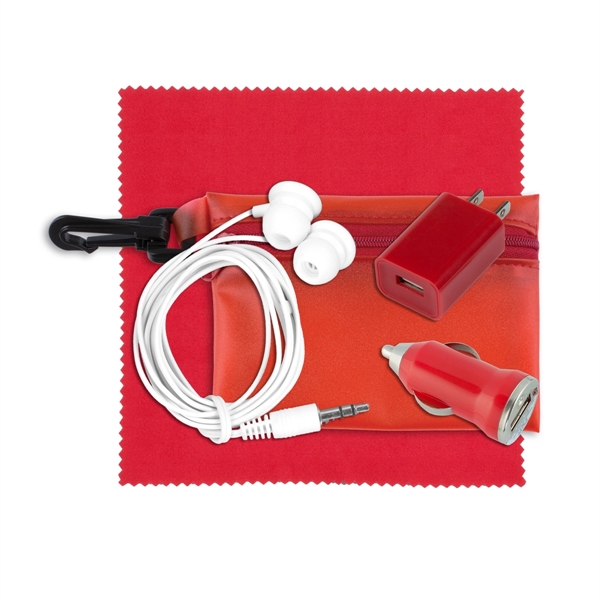 Mobile Tech Auto and Home Accessory Kit in Carabiner Pouch - Image 7