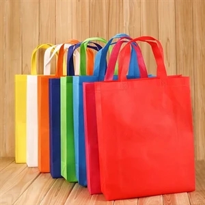 Customize Non-Woven Tote Bag (10" W x 13 3/4" H x 4" D)