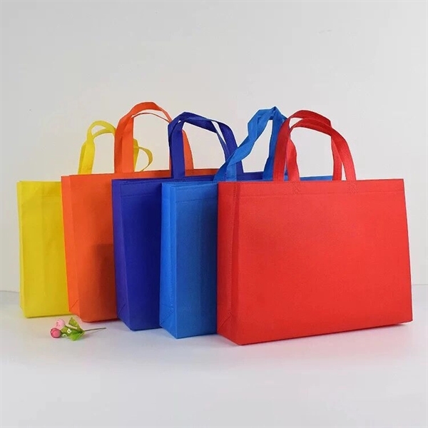 Promotional Non-Woven Tote Bag (13 3/4" W x 10" H x 4" D) - Image 3