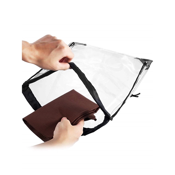 PVC travel storage waterproof  clear drawstring backpack - Image 2