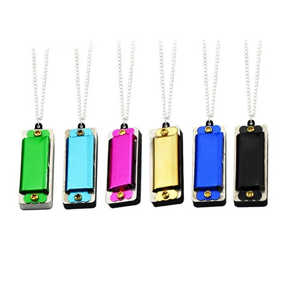 Lightweight And Portable Mini Necklace Harmonica With 4 Hole - Image 4