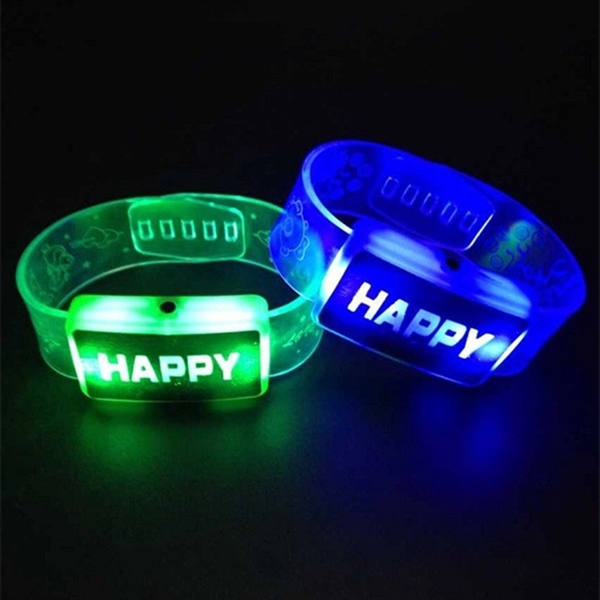 Custom Fashionable LED Slap Bracelet Or Wristband - Image 2