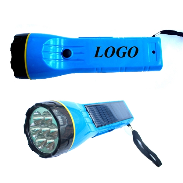 Super Bright Rechargeable Solar LED Torch Or Flashlight - Image 1