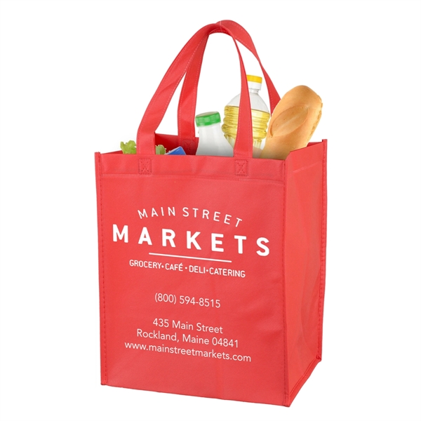 Full View Junior - Large Imprint Grocery Shopping Tote Bag - Image 11